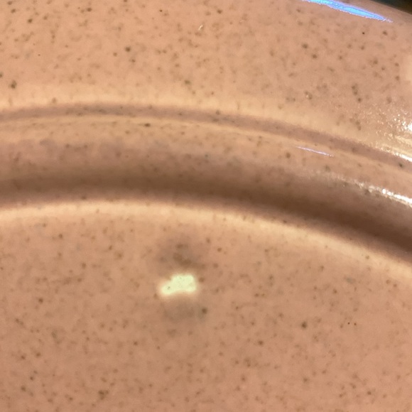 4 RUSSELL WRIGHT BY STEUBENVILLE 10” DINNER PLATES CORAL SPECKLEWARE - Picture 7 of 11